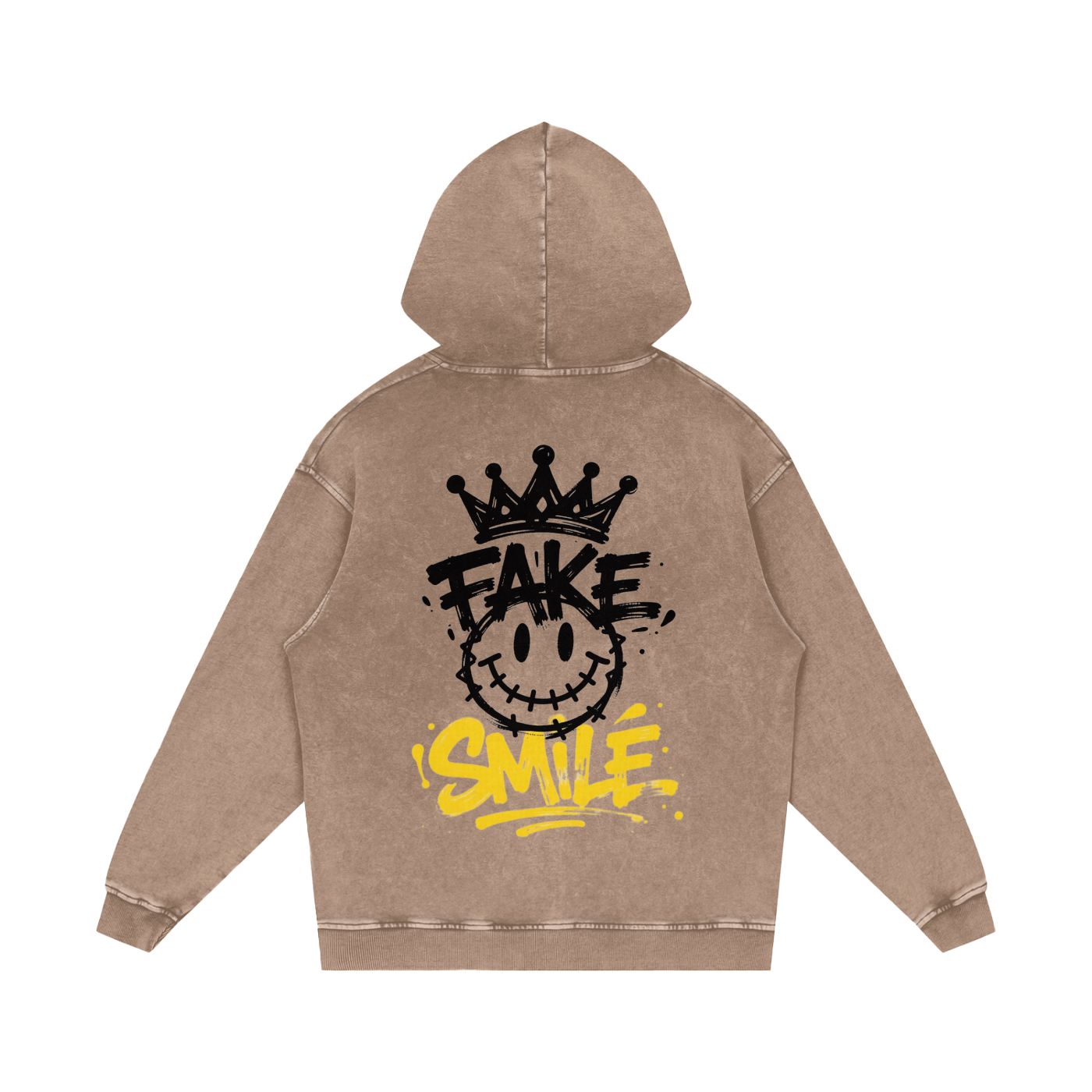 Fake Smile Graphic Hoodie