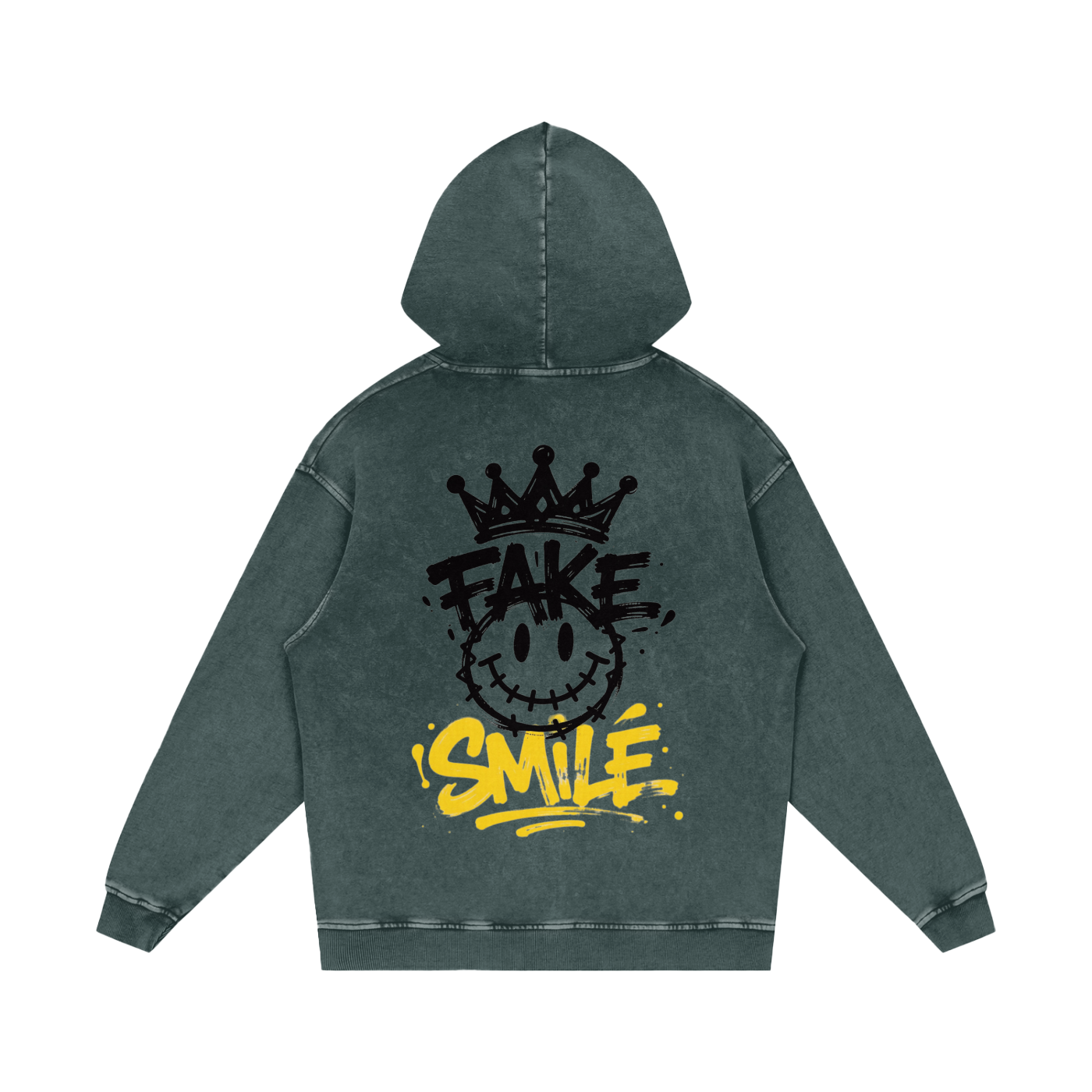 Fake Smile Graphic Hoodie