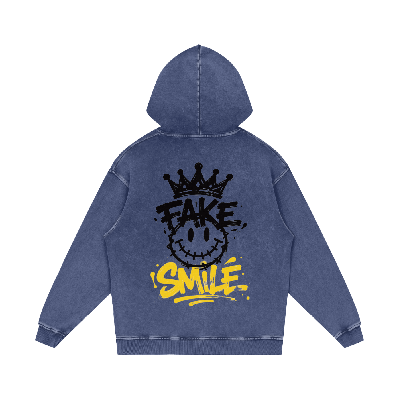 Fake Smile Graphic Hoodie