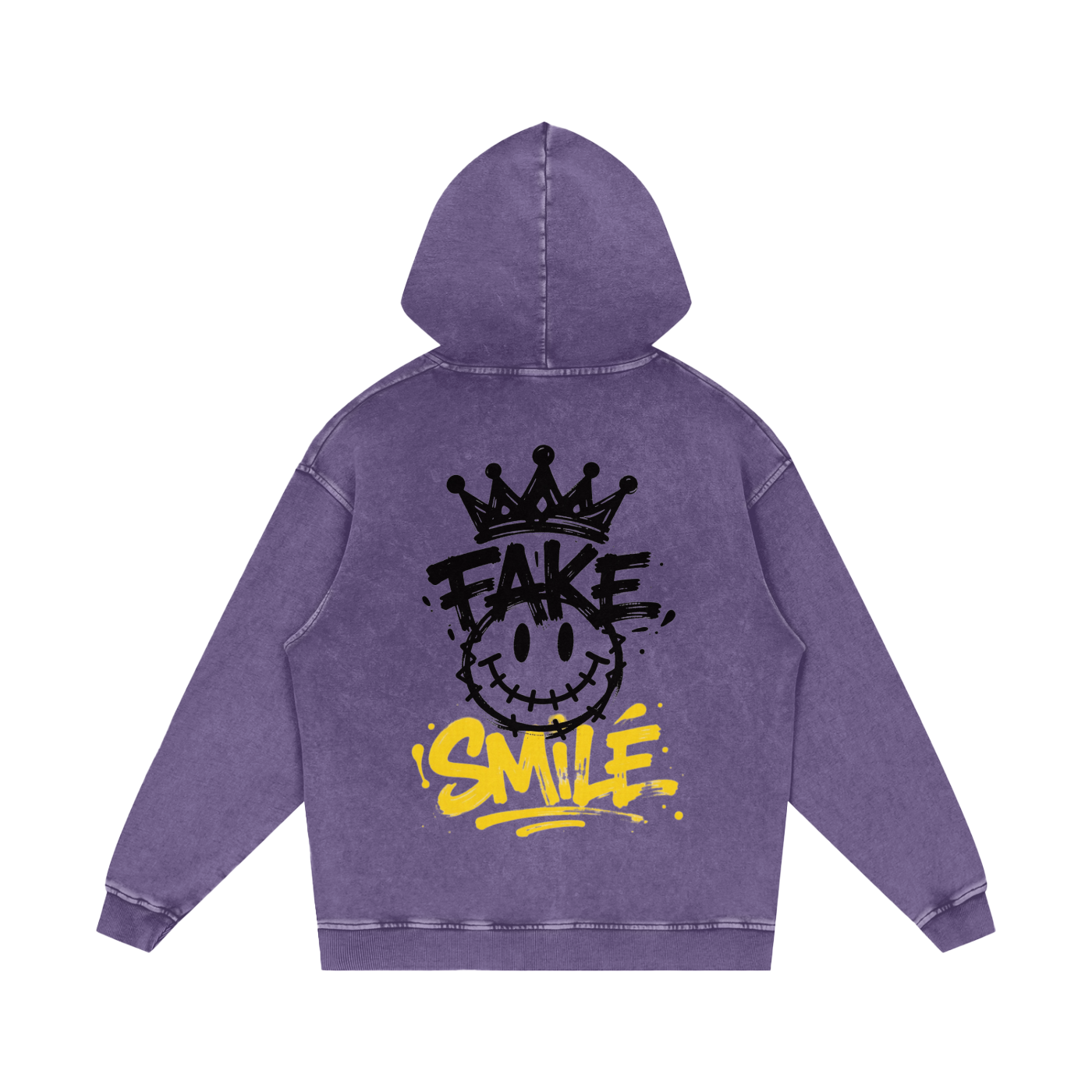 Fake Smile Graphic Hoodie