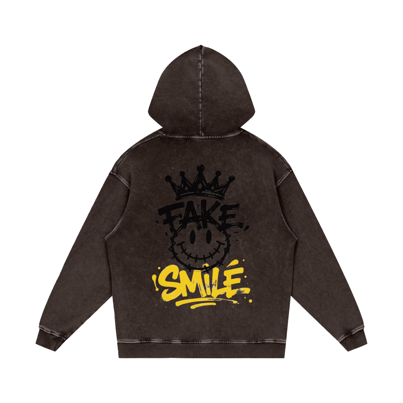 Fake Smile Graphic Hoodie