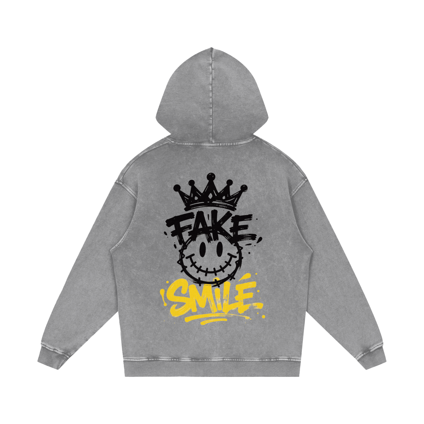 Fake Smile Graphic Hoodie
